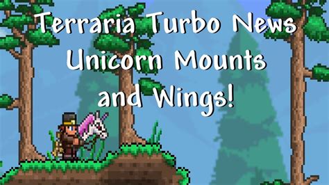 Terraria Turbo News - Unicorn Mount and New Wings! - YouTube