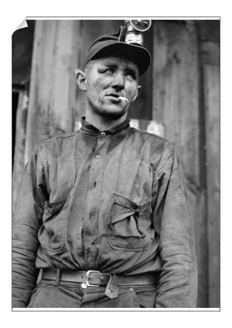 Prints of COAL MINER, 1940. Coal miner at Doughertys mine, near Falls ...