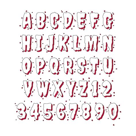 Premium Vector | Halloween font. horror alphabet letters , scary font ...