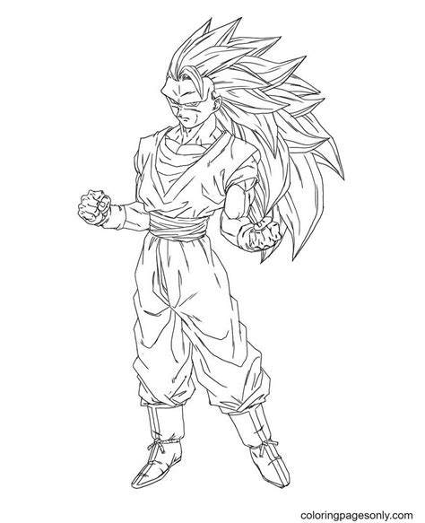 Goku Son Dragon Ball Coloring Page - Free Printable Coloring Pages