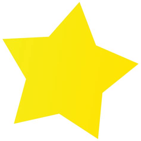 Simple Yellow Star For Kid Png