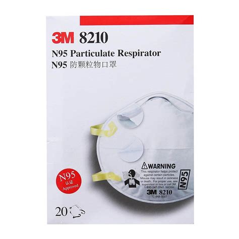 3M 8210 N95 Particulate Respirator Face Mask (1 Pcs)