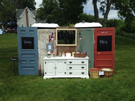 How to Class Up a Porta Potty for Your Outdoor Wedding in 2022 | Porta potty wedding, Outdoor ...