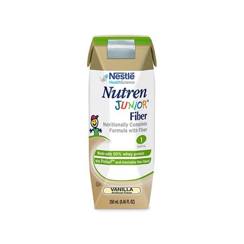 NESTLE - NES 9871616063, 8167 - NUTREN JUNIOR FIBER VANILLA 24X250ML CS - Clock Medical Supply