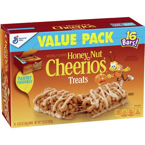 Honey Nut Cheerios Cereal Treat Bars 16 Ct - Walmart.com - Walmart.com