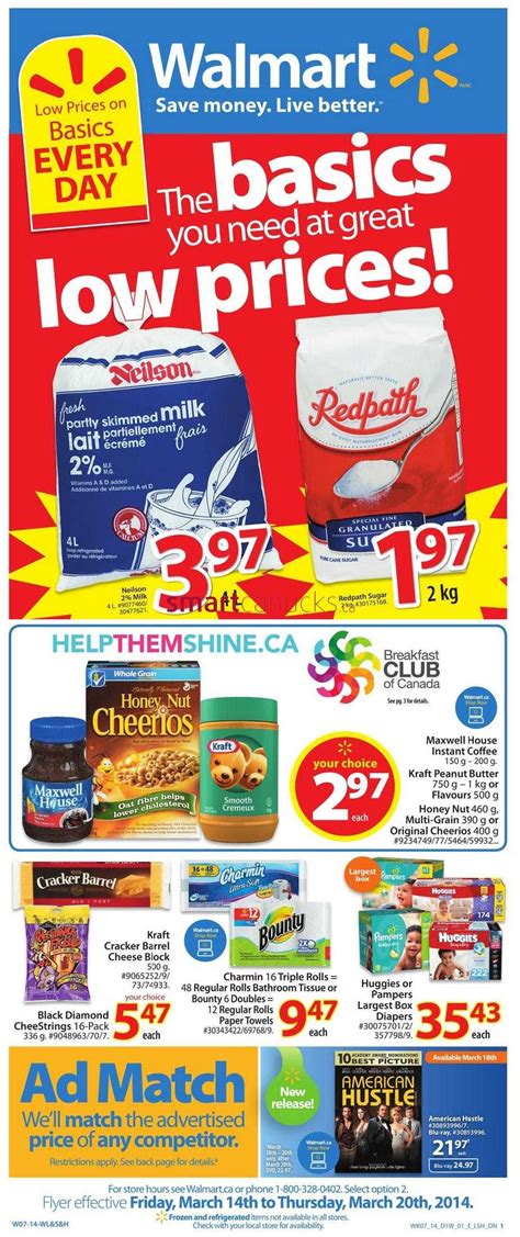 Walmart Ontario flyer March 14 to 20