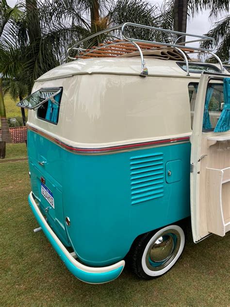 VW T1 splitwindow bus camper van 1975 — Brazilian Classic Cars