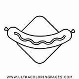 Sausage On Bread Coloring Pages For Kids  Free sketch template