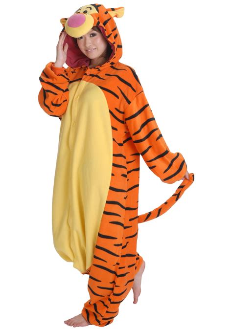 Adult Tigger Pajama Costume - Winnie the Pooh Costumes, Disney Costumes