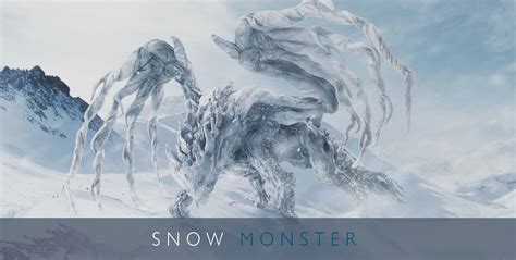 Snow monster on Behance