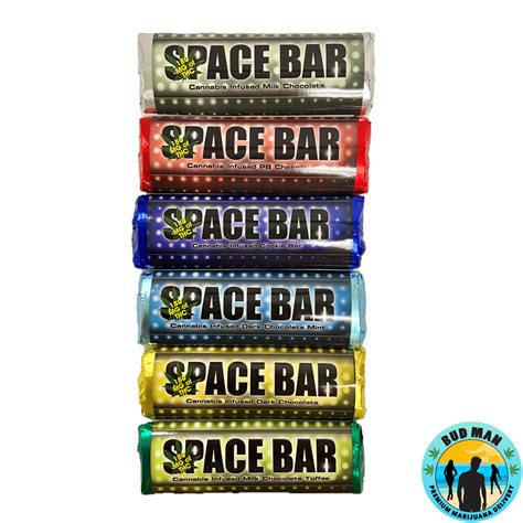 Space Bar Cannabis Infused Chocolate Bars (180mg THC – 6 flavors): Bud Man Orange County ...