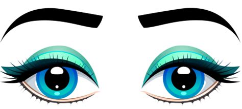 Female Blue Eyes with Eyebrows PNG Clip Art | Наглядные пособия, Детский сад, Мастер-класс