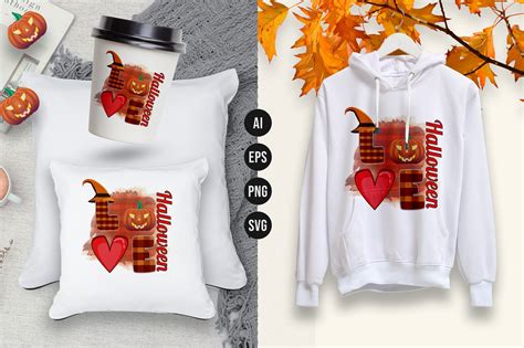 Love Halloween Sublimation T-shirt Graphic by prodesign.graphaxil ...