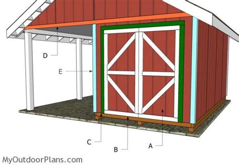 6' Double Shed Doors Plans | MyOutdoorPlans