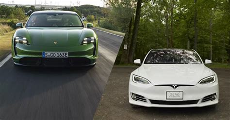 2021 Porsche Taycan Turbo S vs. Tesla Model S Comparison - Haultail On ...