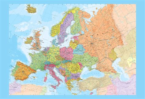 Europe Political Map Wallpaper