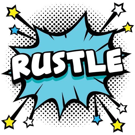 rustle Pop art comic speech bubbles book sound effects 12857239 Vector ...