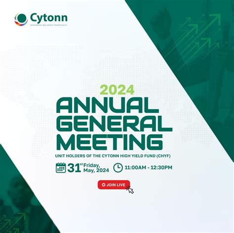 Cytonn Investments on LinkedIn: Join us for the 2024 Annual General Meeting AGM for our 6th ...