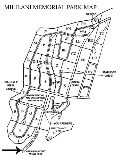 Mililani Memorial Park Map | Mililani Memorial Park & Mortuary ...