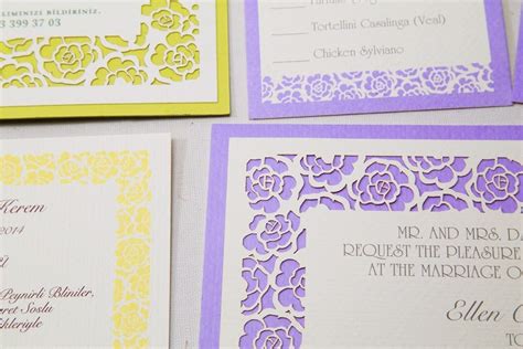 4006 Laser Cut Wedding Invitations • Lovely Knot • Custom wedding invitations, Bar and Bat ...