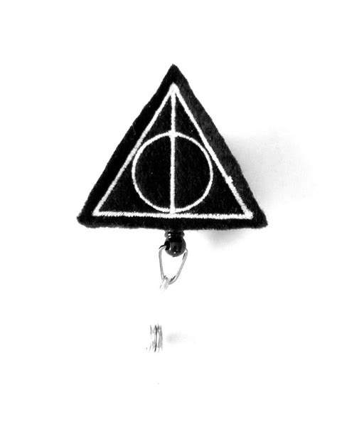 Deathly Hallows Badge Holder ID Badge Holder HP Badge Reel | Etsy | Id badge, Id badge holders ...