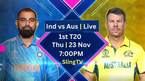 How to Watch India vs Australia live T20 Series in USA