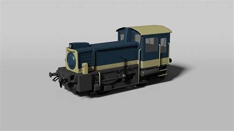 Small diesel locomotive 3D model | CGTrader