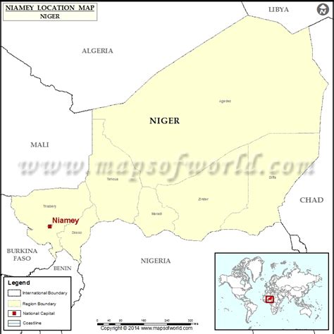 Where is Niamey | Location of Niamey in Niger Map