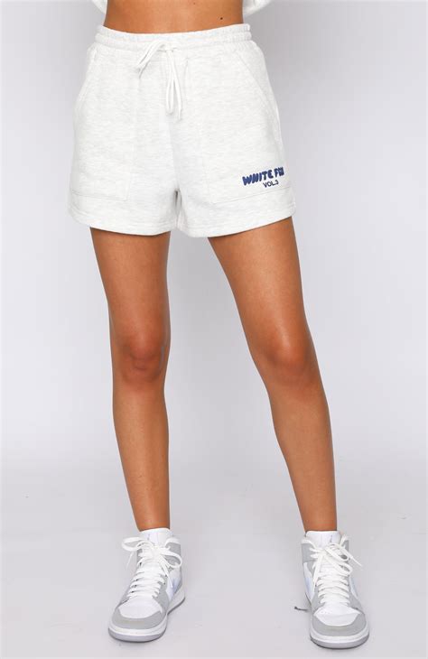 Offstage Lounge Shorts Mineral Grey | White Fox Boutique US