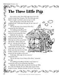 The Three Little Pigs Script