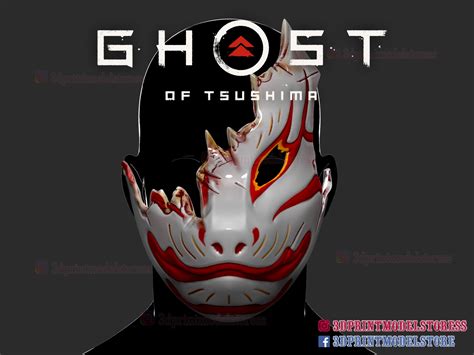 Inspired Japanese Cosplay Mask Ghost of Tsushima Tomoe Mask | Etsy