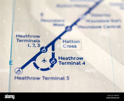 LONDON, UK - CIRCA 2018: map of London Underground tube stations with selective focus on ...