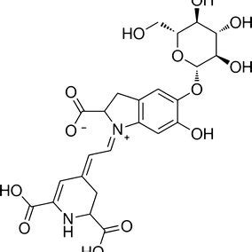 Chemical structure of betanin (betanidin 5-O-b-glucoside) | Download Scientific Diagram