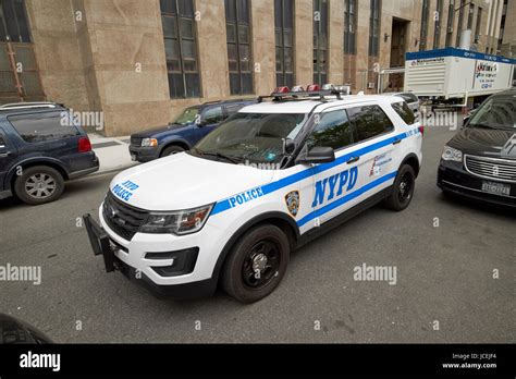 nypd police suv interceptor patrol vehicle New York City USA Stock ...