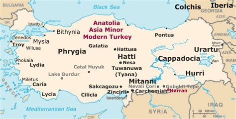 Anatolian Peninsula Physical Map