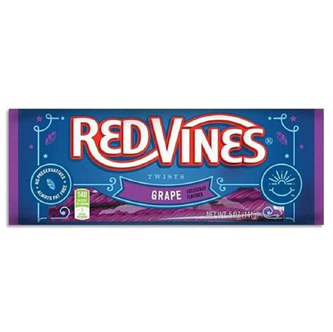 Amazon.com : Red Vines Licorice, Grape Flavor Twists, Soft & Chewy Candy, 5oz Trays (12 pack ...