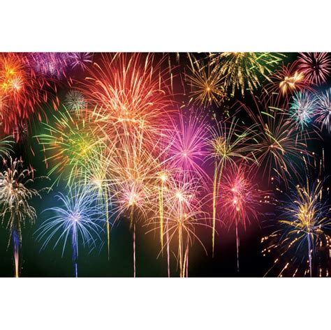 Buy OFILA New Year Fireworks Party Backdrop 10x6.5ft New Year Fireworks Show Photography ...