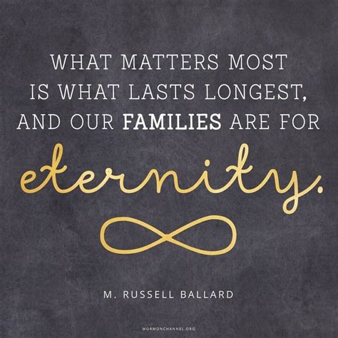 Families are for eternity … | Lds quotes, Church quotes, Gospel quotes