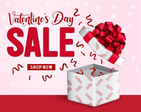 Valentine's day sale vector background design. Valentines day sale shop ...