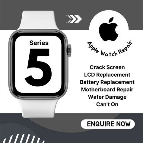 Apple Watch Series 5 40mm 44mm Cracked LCD Display Screen Battery Can't ...