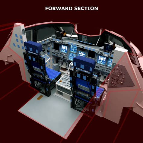 Space Shuttle Cockpit (High Poly) 3D Model $149 - .blend .fbx .obj .dae ...