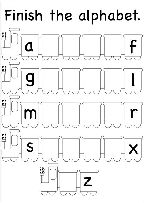 Alphabet Sequencing Worksheets | AlphabetWorksheetsFree.com