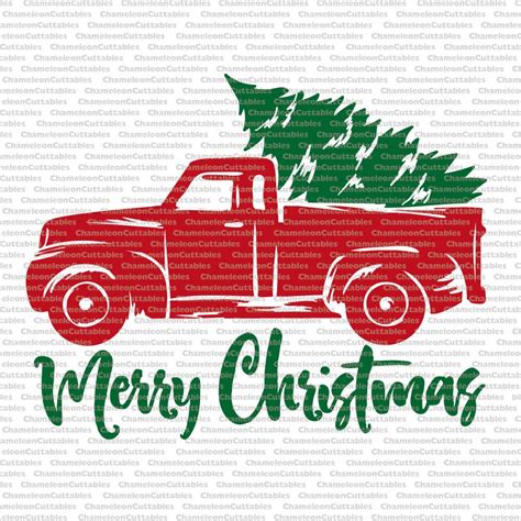 Free 225 Red Truck Christmas Svg Free SVG PNG EPS DXF File