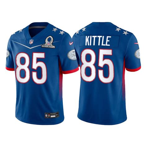 Men's San Francisco 49ers #85 George Kittle 2022 Royal Pro Bowl ...