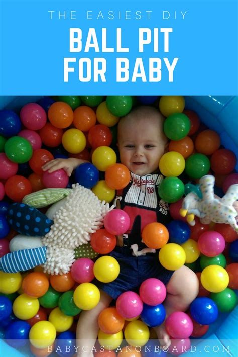 Do it Yourself (DIY) Baby Ball Pit | Baby Castan On Board | Baby ball pit, Diy baby stuff, Baby ball