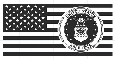 US Air Force Flag American Flag Military Flag Army Svg | Etsy