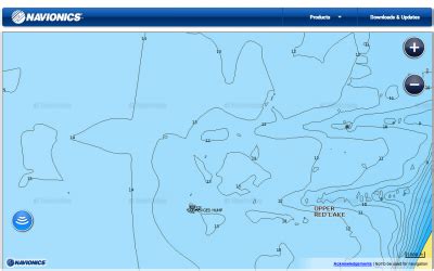 Upper Red Lake Depth Map - Draw A Topographic Map