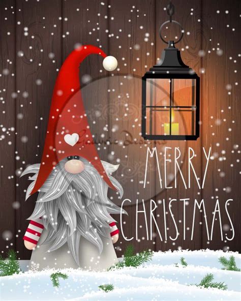 Merry Christmas Gnome Rae Dunn Lantern digital download printable ...