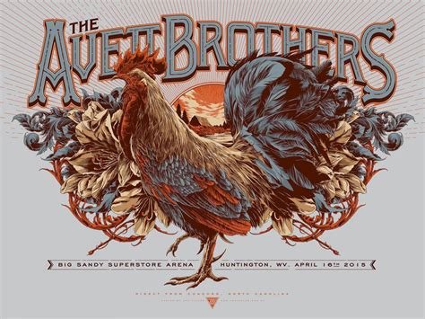 The Avett Brothers Concert 13x19 inches Poster Print