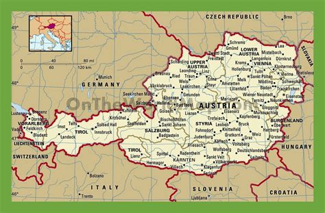 Political Map Of Austria With Cities 1188 | Hot Sex Picture